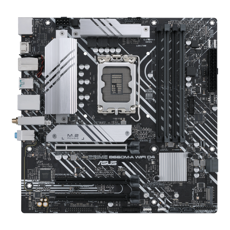 Placa de baza asus prime b660m-a d4-csm lga1700 wifi, 4x ddr4 5333mhz, 1x displayport, 2x hdmi, 1x pcie 4.0 x16, 2x pcie 3.0 x16, 2x m.2, 4x sata 6gbps, wifi 6, matx,  Placi de baza | electropc.ro