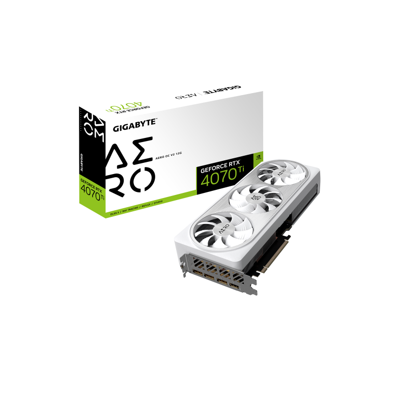 Placa video gigabyte geforce rtx 4070 ti aero oc v2 12gb, gddr6x, 192bit, 3x displayport 1.4a, 1x hdmi 2.1a, pci-e 4.0,  Placi video | electropc.ro