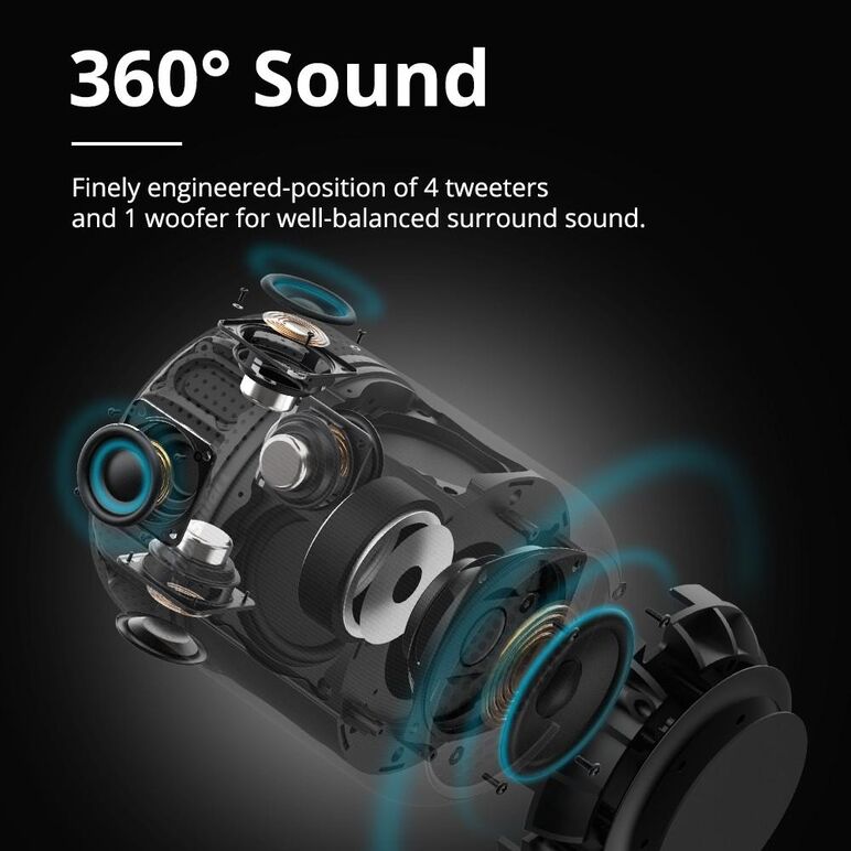 T6 max bluetooth speaker (black),  Sisteme audio | electropc.ro