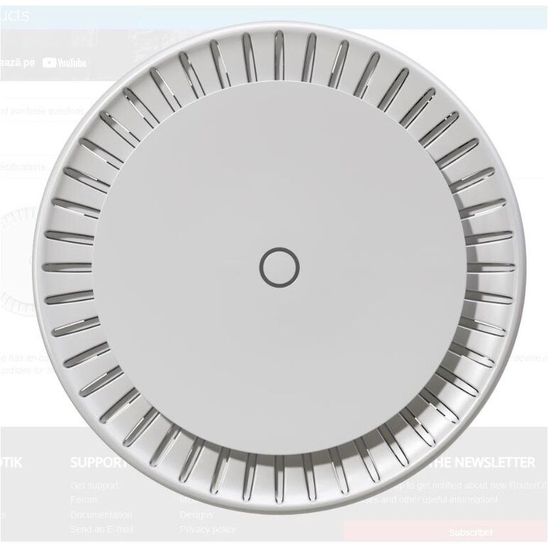 Wireless access point mikrotik capgi-5haxd2haxd, procesor: ipq-6010 1.8 ghz, 128 mb nand, 2 x gb ports, tensiune alimentare: 18 - 57v dc, poe in: 802.3af/at, dimesiuni: 228 x 48mm, consum max: 28w, licenta routeros: l4, poe out: 802.3af/at, standard wi-fi,  Access point & Range Ext. | electropc.ro