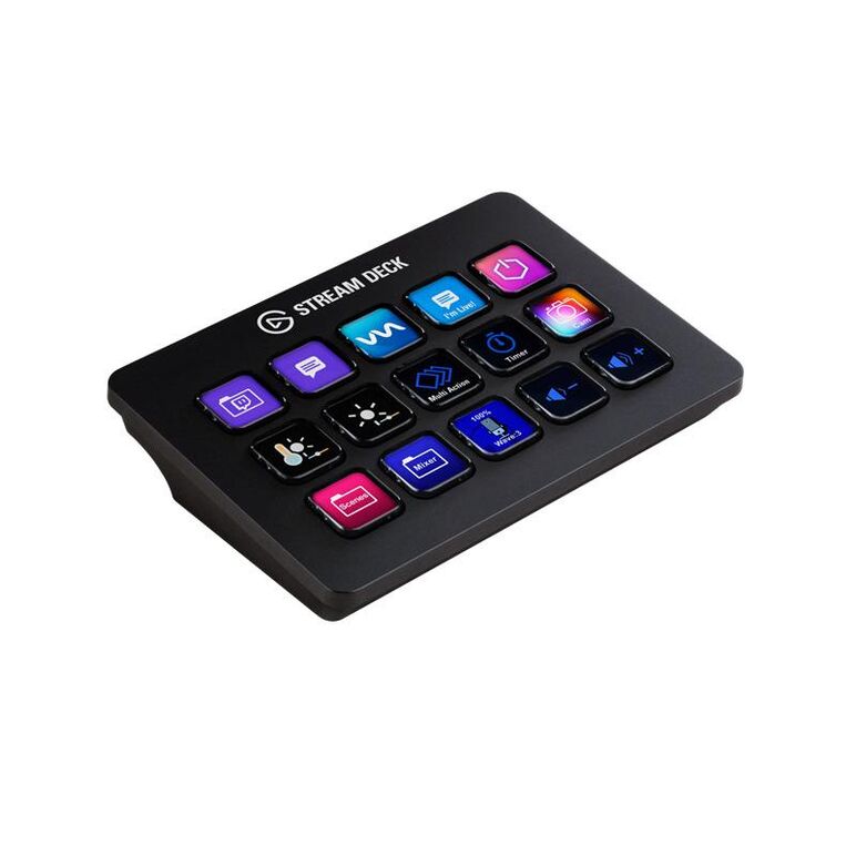 Consola streaming elgato stream deck mk.2, 15 butoane lcd programabile,windows & macos, usb 3.0, negru,  Console Hardware | electropc.ro