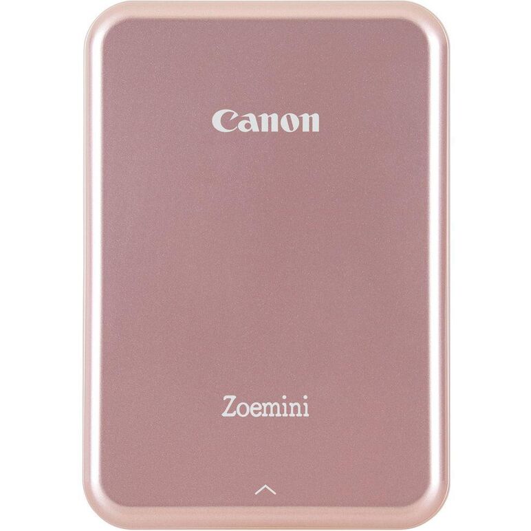 Imprimanta foto canon zoemini pv123, rose gold, tehnologie zink (zero ink) viteza: 50 secunde pe poza, rezolutie printare 314 x 400 dpi, bluetooth 4.0, compatibilitate ios 9.0 sau mai noi si android 4.4 sau mai noi,baterie 500mah, durata baterie: 20 tipar,  Imprimante termice | electropc.ro