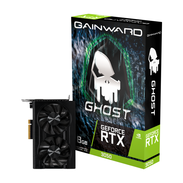 Placa video gainward geforce rtx 3050 ghost 8gb, gddr6, 128bit, pcie gen 4, 1x displayport, 1x hdmi, 1x dvi-d,  Placi video | electropc.ro