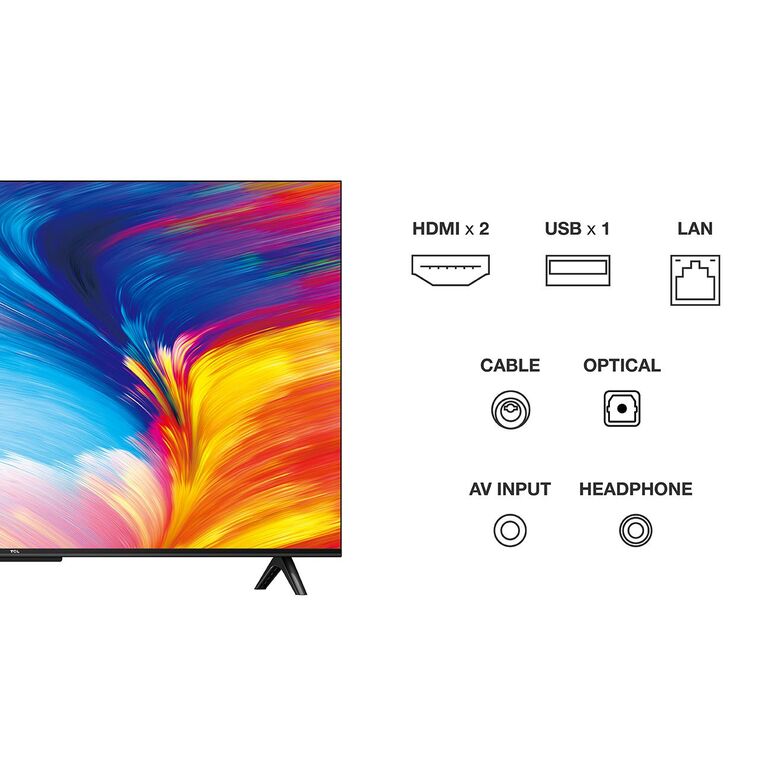 Televizor tcl led 43p635, 108 cm (43"), smart google tv, 4k,  Televizoare | electropc.ro