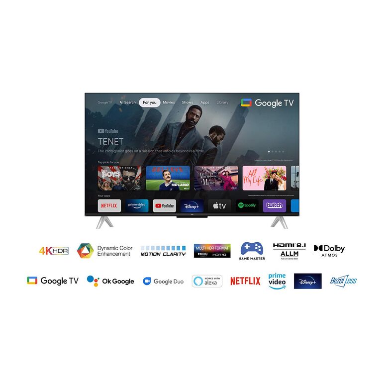 Televizor tcl led 43p638, 108 cm (43"), smart google tv, 4k,  Televizoare | electropc.ro