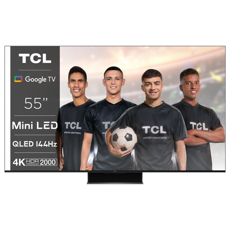 Televizor tcl qled 55c845, 140 cm (55"), smart google tv, 4k,  Televizoare | electropc.ro