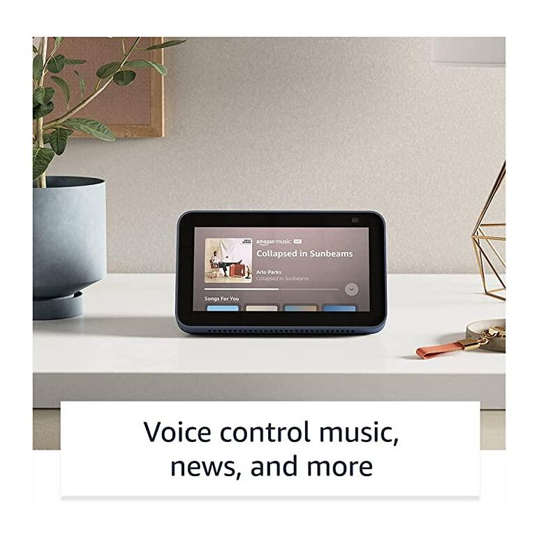Boxa inteligenta amazon echo show 5 (2nd gen), 5.5" touch screen, camera 2 mp, wi-fi, bluetooth, albastru,  Sisteme audio | electropc.ro
