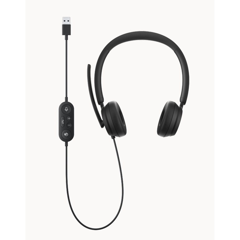 Casti cu microfon microsoft modern usb, negru,  Casti audio | electropc.ro