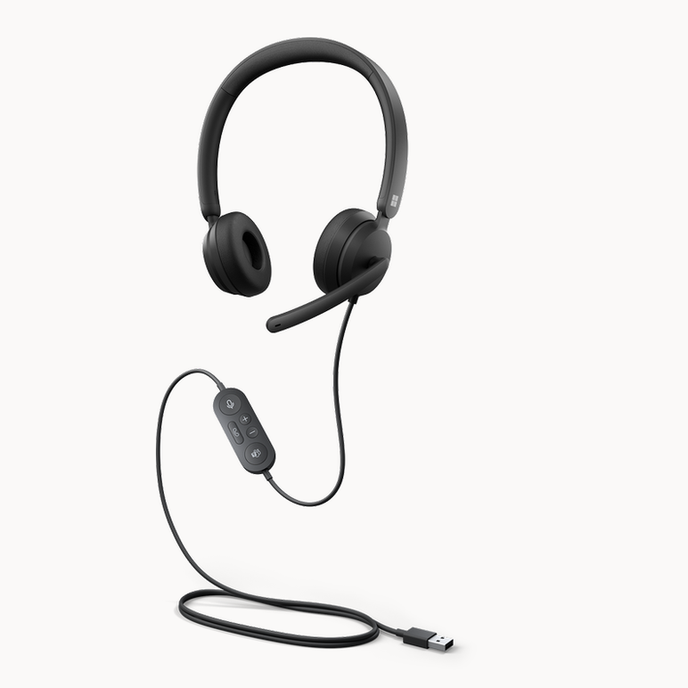 Casti cu microfon microsoft modern usb, negru,  Casti audio | electropc.ro