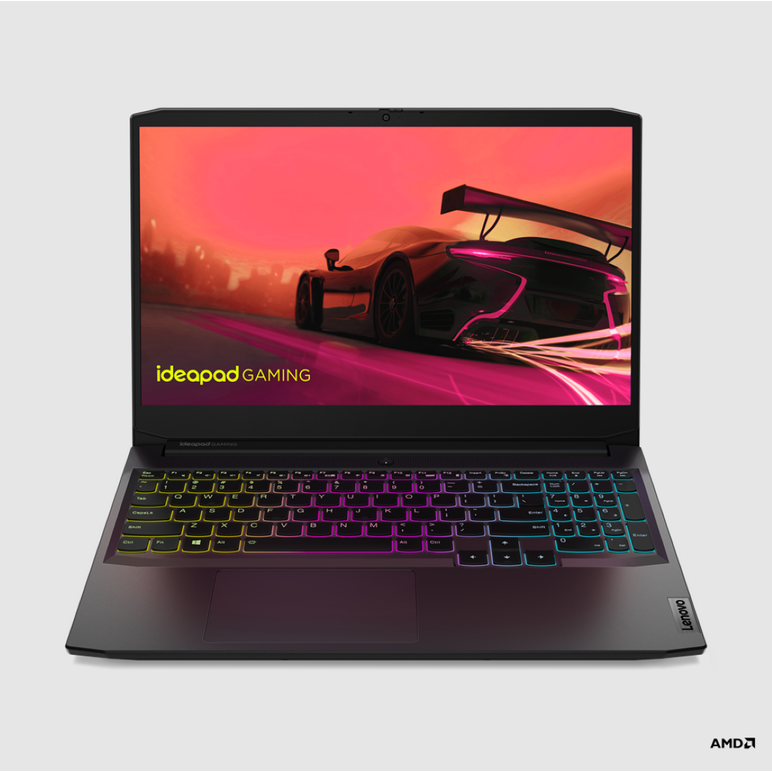 Laptop gaming lenovo ideapad gaming 3 15ach6, 15.6" full hd, ips, 60 hz, amd ryzen 5 5600h (6c / 12t, 3.3 / 4.2ghz, 3mb l2 / 16mb l3), 8gb, 512 gb, gtx 1650, free dos, shadow black, 2-year, depot,  Laptopuri | electropc.ro