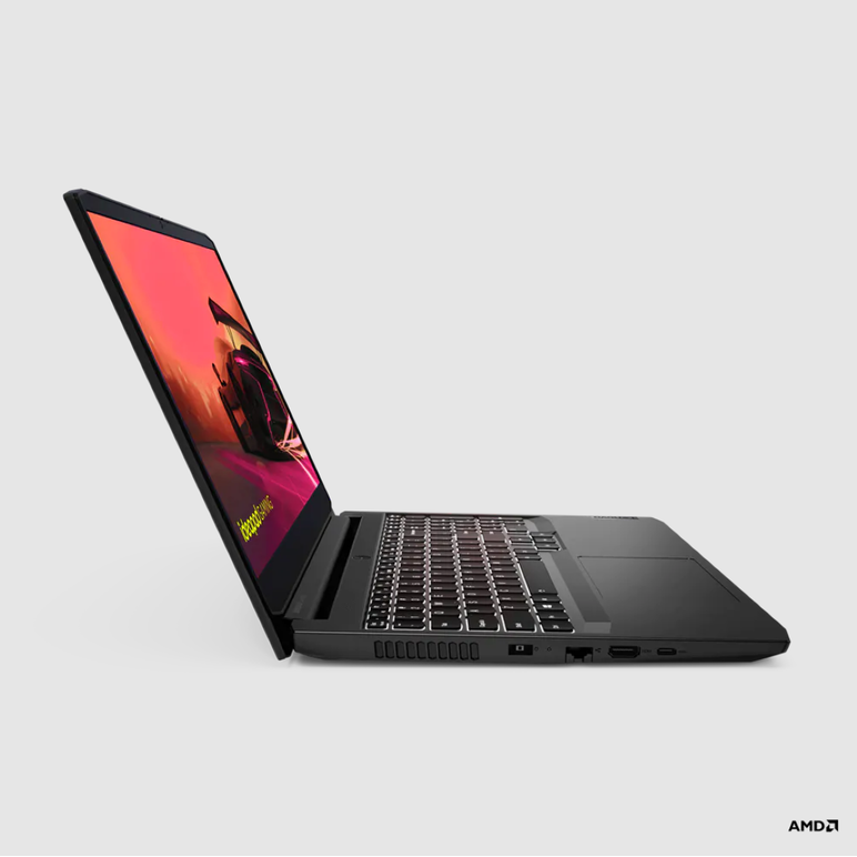 Laptop gaming lenovo ideapad gaming 3 15ach6, 15.6" full hd, ips, 60 hz, amd ryzen 5 5600h (6c / 12t, 3.3 / 4.2ghz, 3mb l2 / 16mb l3), 8gb, 512 gb, gtx 1650, free dos, shadow black, 2-year, depot,  Laptopuri | electropc.ro