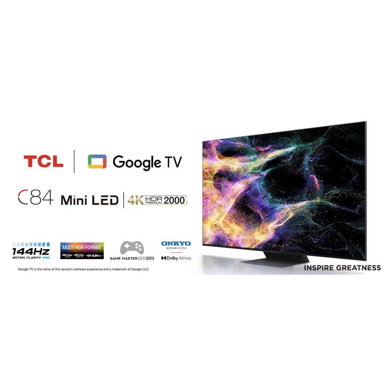 Televizor tcl qled 65c845, 164 cm (65"), smart google tv, 4k, 144hz,  Televizoare | electropc.ro