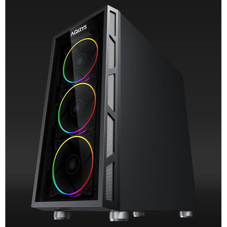 Carcasa aqirys antares midi tower black  rgb,  Carcase | electropc.ro