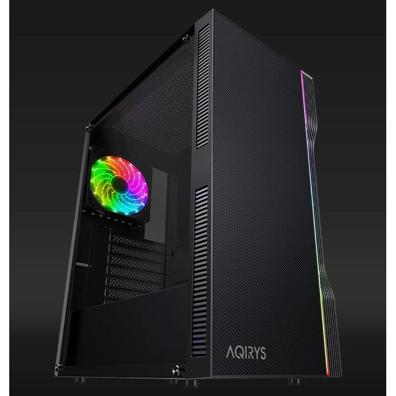 Carcasa aqirys electra midi tower black  rgb,  Carcase | electropc.ro