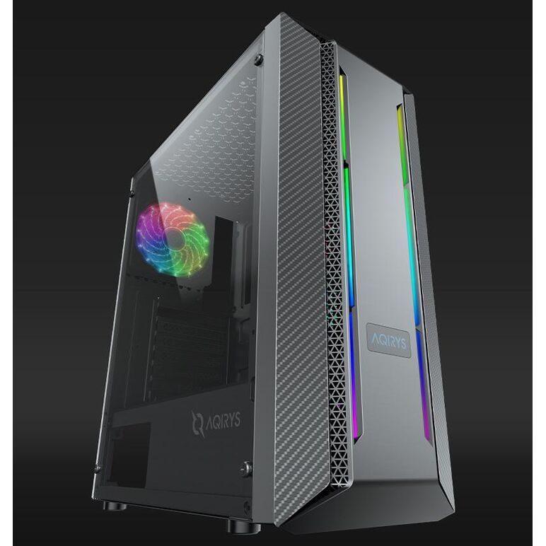 Carcasa aqirys mizar midi tower black rgb,  Carcase | electropc.ro