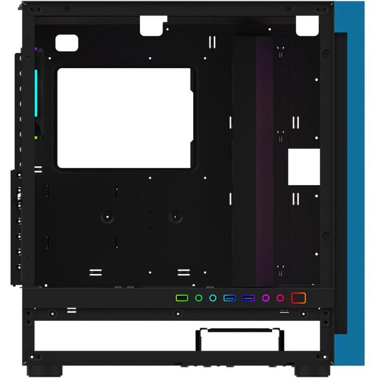 Carcasa aqirys sargas mid tower,  2x bays 3.5", 4x bays 2.5", panou lateral tempered glass, fan controller integrat, 4 ventilatoare incluse, 9 ventilatoare compatibile,  Carcase | electropc.ro