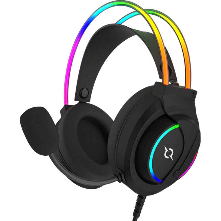 Casti over-ear aqirys cygnus, sistem de sunet 7.1 virtual surround, cu fir, cu microfon flexibil, interfata usb 2.0,  Casti audio | electropc.ro