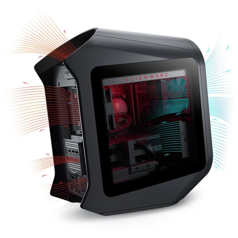 Dell gaming desktop alienware aurora r14, 750w platinum psu, dark, liquid-cooled cpu & clear side panel, amd ryzen(tm) 9 5950x (16-core, 72mb total cache, max boost clock of 4.9ghz), nvidia(r) geforce rtx(tm) 3090 24gb gddr6x, 64gb, 4x16gb, ddr4, 3200mhz,,  Desktop PC | electropc.ro