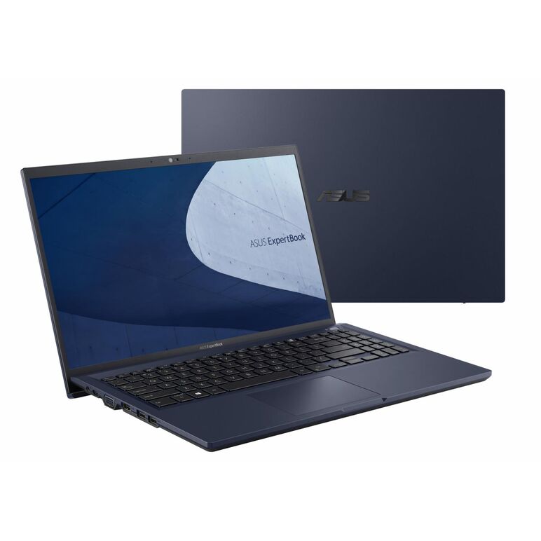 Laptop asus expertbook b1500ceae-bq1276, 15.0-inch, fhd (1920 x 1080), intel® core™ i7-1165g7 processor 2.8 ghz (12m cache, up to 4.7 ghz, 4 cores), intel iris xᵉ graphics, 16gb ddr4, 512gb ssd, no os, star black,  Laptopuri | electropc.ro