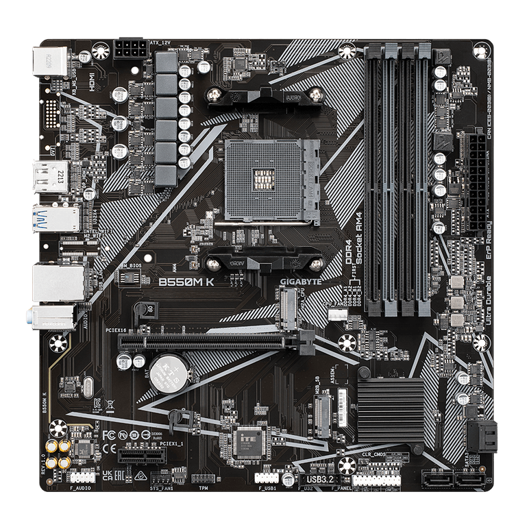 Placa de baza gigabyte b550m k am4 ddr4,  Placi de baza | electropc.ro