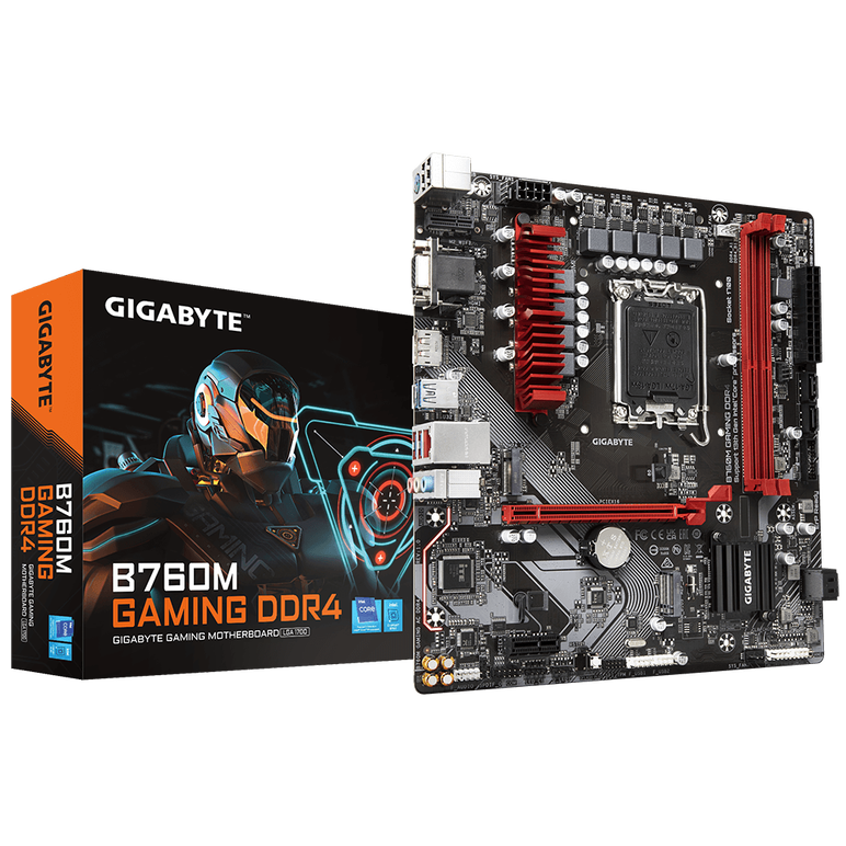 Placa de baza gigabyte b760m gaming lga1700, 2x ddr4, 1x d-sub, 1x hdmi, 1x displayport, 1x pcie x16, 1x pcie x1, 2x m.2, 4x sata 6gbps, 2.5 gbps/1 gbps/100 mbps lan, matx,  Placi de baza | electropc.ro