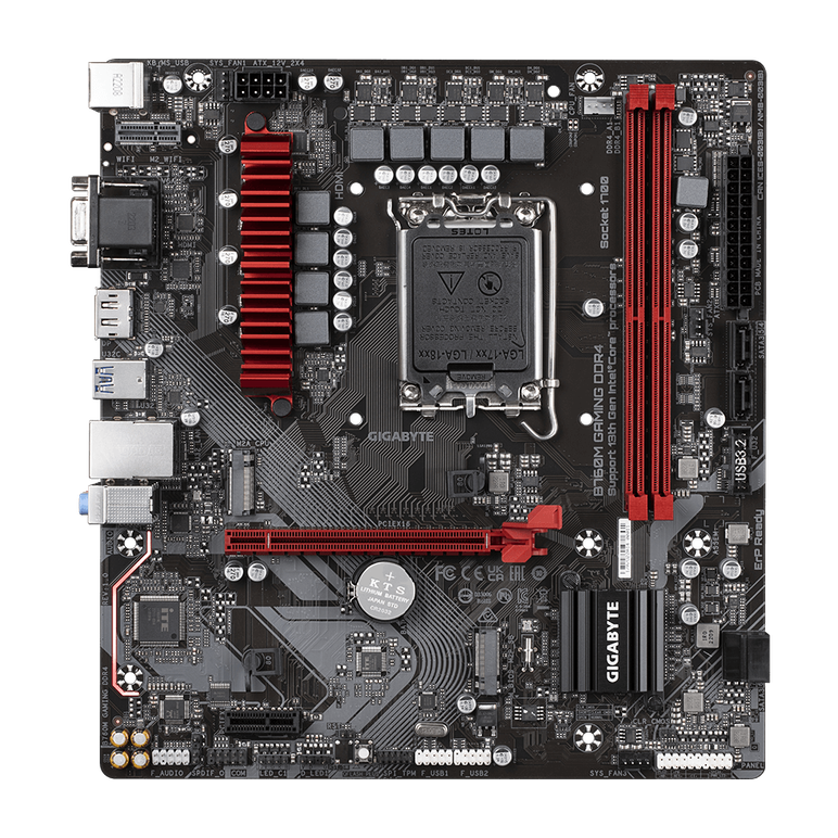 Placa de baza gigabyte b760m gaming lga1700, 2x ddr4, 1x d-sub, 1x hdmi, 1x displayport, 1x pcie x16, 1x pcie x1, 2x m.2, 4x sata 6gbps, 2.5 gbps/1 gbps/100 mbps lan, matx,  Placi de baza | electropc.ro