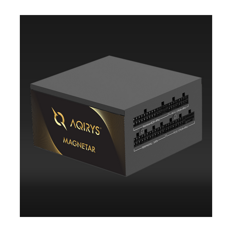 Sursa aqirys magnetar 850w 80 gold plus  technical data  continuous power: 850w form factor: atx atx version: atx v2.52 (3.0 ready) efficiency: 80plus® gold certified intel® c6/c7: yes pfc: active illumination: no modular cables: yes cable type: flat, bla,  Surse PC | electropc.ro
