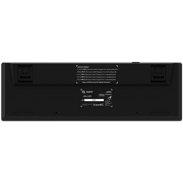 Tastatura mecanica 65% aqirys mira, wireless/bluetooth/wired, switch-uri outemu red, 68 de taste, us layout, neara,  Tastaturi | electropc.ro