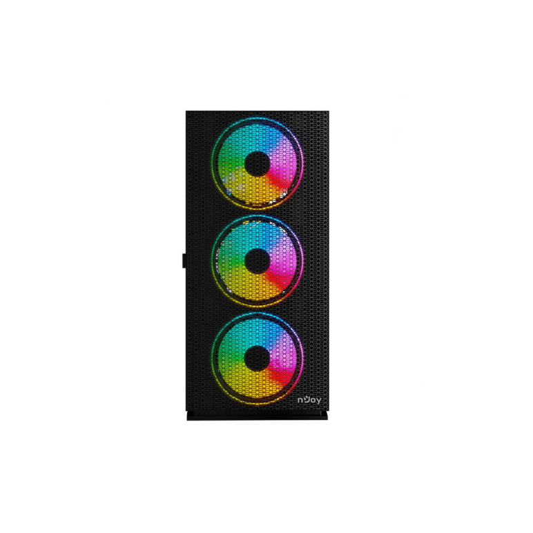 Carcasa njoy kona, middle tower, atx, fara sursa, black,  Carcase | electropc.ro