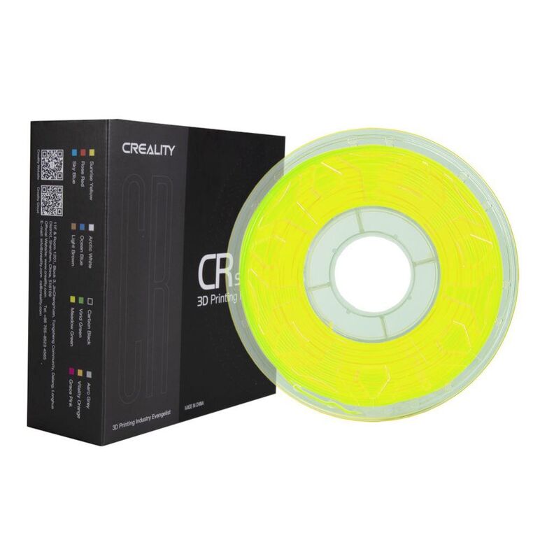 Creality cr pla 3d printer filament, fluorescent yellow, printing temperature: 190-220, filament diameter: 1.75mm, tensile strength: 60mpa, size of filament wheel: diameter 200mm, height 66mm, hole diameter 56mm. utilizare: pana la 6 luni de la deschidere,  Accesorii imprimare 3D | electropc.ro