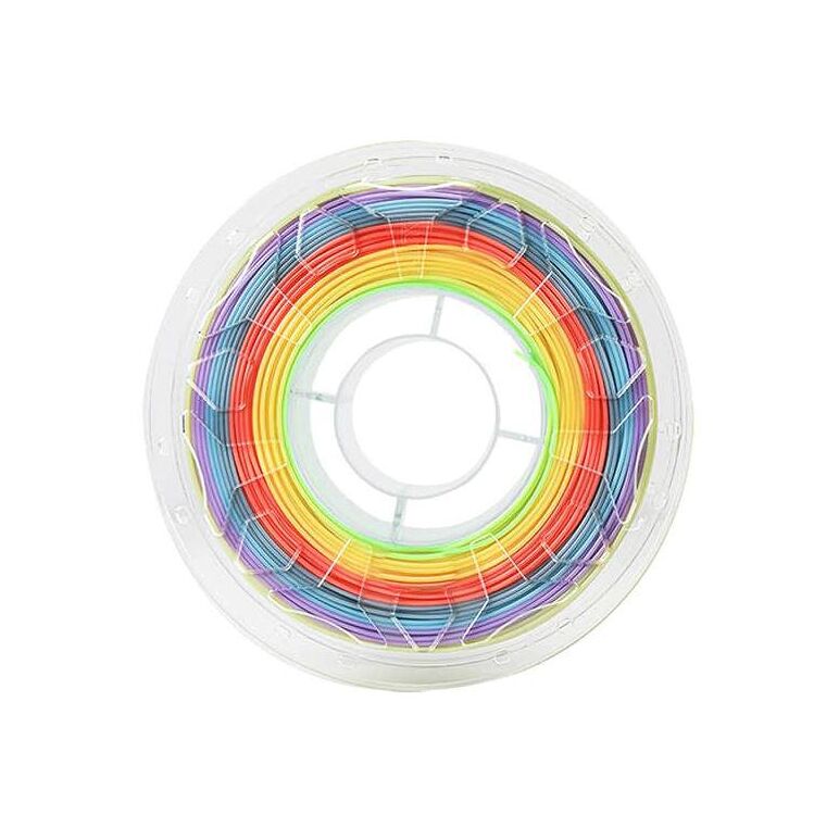 Creality cr pla 3d printer filament, rainbow, printing temperature: 190-220, filament diameter: 1.75mm, tensile strength: 60mpa, size of filament wheel: diameter 200mm, height 66mm, hole diameter 56mm. utilizare: pana la 6 luni de la deschiderea ambalajul,  Accesorii imprimare 3D | electropc.ro