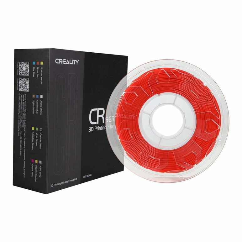 Creality cr pla 3d printer filament, red, printing temperature: 190-220, filament diameter: 1.75mm, tensile strength: 60mpa, size of filament wheel: diameter 200mm, height 66mm, hole diameter 56mm. utilizare: pana la 6 luni de la deschiderea ambalajului.,  Accesorii imprimare 3D | electropc.ro