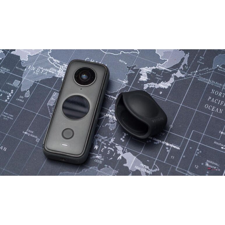 Husa lentila insta360 one x2, protectie praf si zgarieturi, material silicon, culoare neagra,  Alte accesorii foto & video | electropc.ro