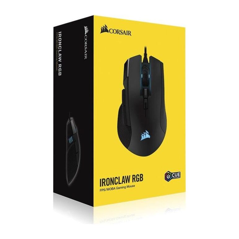 Mouse gaming corsair ironclaw rgb, wired, negru,  Mouse | electropc.ro