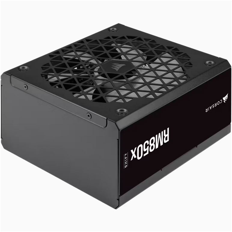 Sursa corsair rm850x shift 80+ gold, 850w, full modulara   weight 1.7 atx connector 1 atx12v version 3 continuous power w 850 watts fan bearing technology fdb fan size mm 140mm mtbf hours 100,000 hours 80 plus efficiency gold cable type type 5 eps12v conn,  Surse PC | electropc.ro