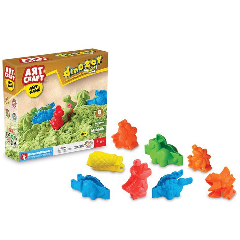 Set nisip modelator, 500 gr, dinozauri,  Jocuri educative | electropc.ro