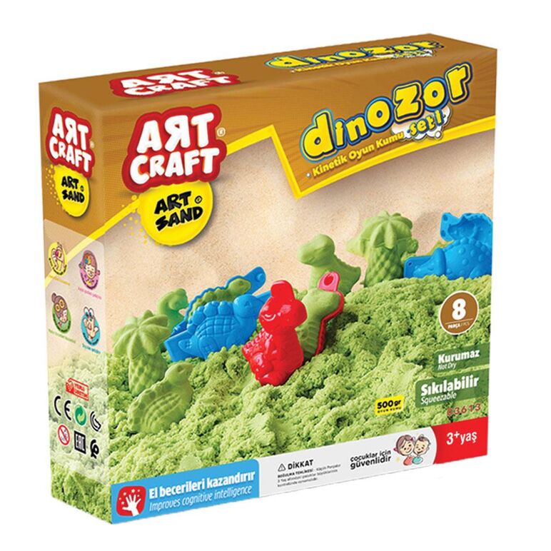 Set nisip modelator, 500 gr, dinozauri,  Jocuri educative | electropc.ro