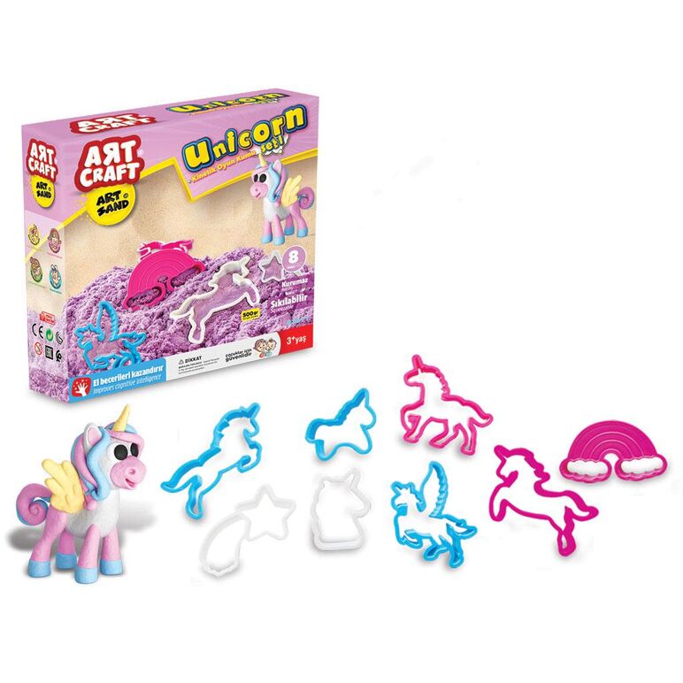 Set nisip modelator, 500 gr, unicorn,  Jocuri educative | electropc.ro