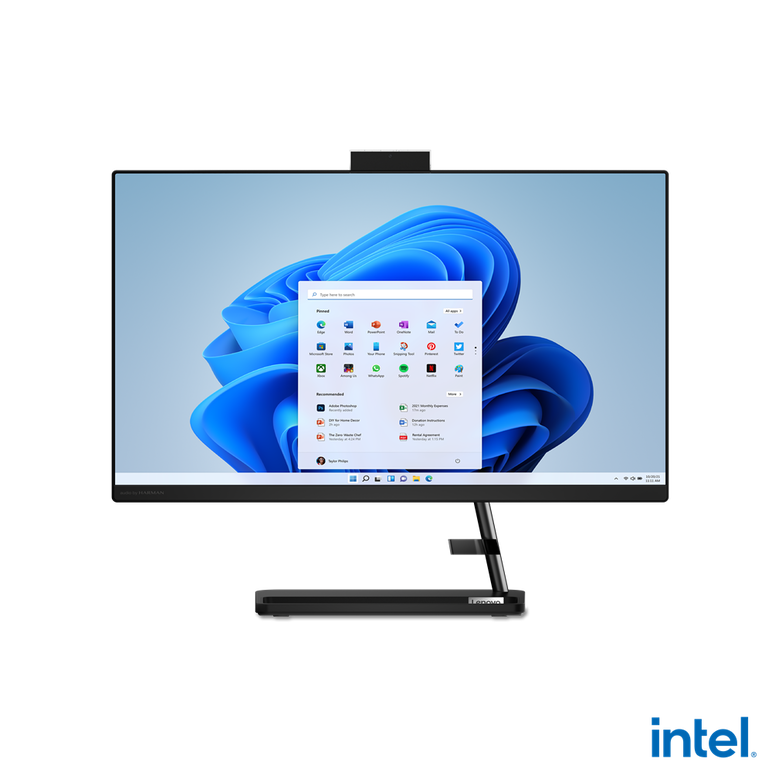 All-in-one lenovo ideacentre aio 3 24iap7 23.8" fhd (1920x1080) wva anti-glare 250nits, intel® core™ i3-1215u, 6c (2p + 4e) / 8t, p-core 1.2 / 4.4ghz, e-core 0.9 / 3.3ghz, 10mb, video integrated intel® uhd graphics, ram 1x 8gb so-dimm ddr4-3200, two ddr4 ,  All in one PC | electropc.ro