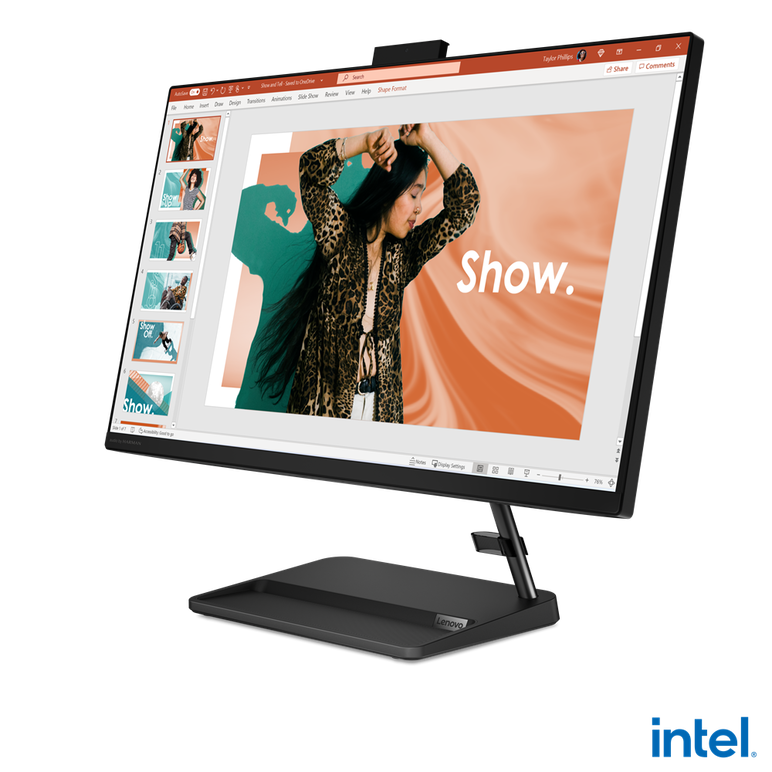 All-in-one lenovo ideacentre aio 3 27iap7 27" fhd (1920x1080) ips 250nits, intel® core™ i5-12450h, 8c (4p + 4e) / 12t, p-core 2.0 / 4.4ghz, e-core 1.5 / 3.3ghz, 12mb, video integrated intel® iris® xe graphics, ram 1x 8gb so-dimm ddr4-3200, two ddr4 so-dim,  All in one PC | electropc.ro