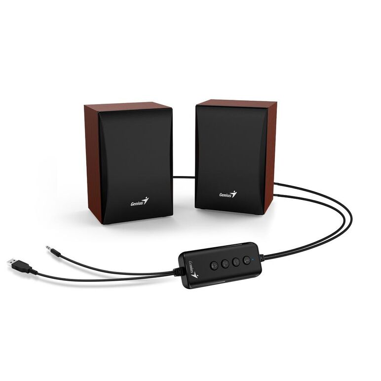 Boxe genius sp-hf380bt 2.0 3w usb wood,  Sisteme audio | electropc.ro