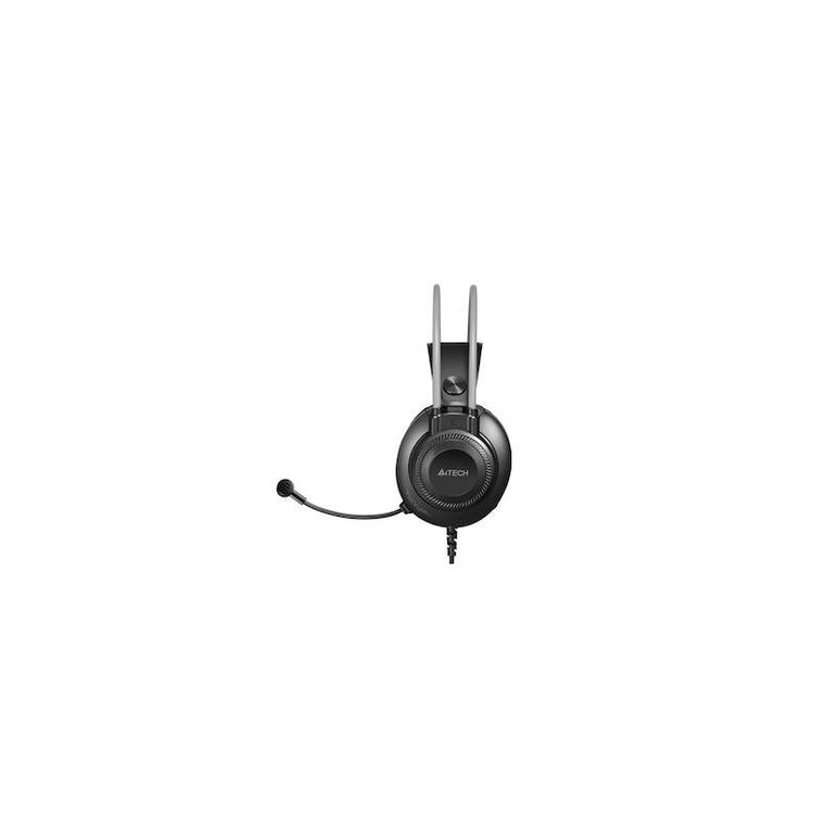Casti a4tech fh200u-gr, cu fir, negru,  Casti audio | electropc.ro