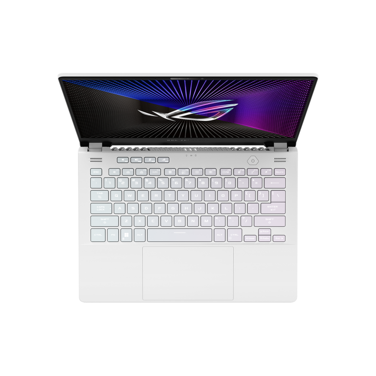 Laptop gaming asus rog zephyrus g14,  ga402rk-l8162w 14-inch, qhd+ 16:10 (2560 x 1600,  wqxga),  8gb.ddr5.on.board + 8gb ddr5-4800 so-dimm,  amd ryzen(t) 9 6900hs mobile processor (8-core/16-thread,  16mb cache,  up to 4.9 ghz max boost),  1tb pcie(r) 4.0,  Laptopuri | electropc.ro