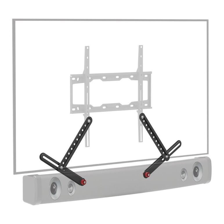 Suport ajustabil pentru montare soundbar la suport tv, suporta pana la 6.5kg, negru,  TV & Electronice & Gaming | electropc.ro