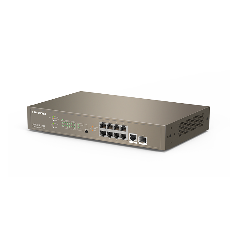 Switch ip-com g5310p-8-150w, 8 port, 10/100/1000 mbps,  Switch-uri | electropc.ro