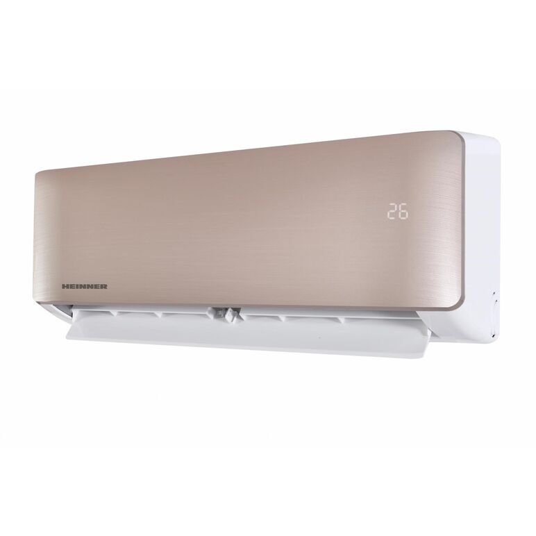 Aparat de aer conditionat heinner onix hac-co12wfn-gd, 12000 btu, wifi, clasa energetica: racire a++/incalzire a+, functii: super-ionizare, "follow me", eco, turbo, filtru cu densitate ridicata, auto curatare, panel auriu.,  Aparate de aer conditionat | electropc.ro