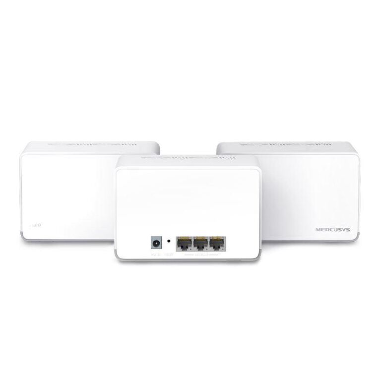 Mercusys ax1800 whole home wi-fi system halo h70x(3-pack),wi-fi 6 dual-band, standarde wireless: ieee 802.11ax/ac/n/a 5 ghz, ieee 802.11ax/n/b/g 2.4 ghz, viteza wireless: 1201 mbps on 5 ghz, 574 mbps on 2.4 ghz, securitate wireless:  wpa-psk/wpa2-psk/wpa3,  Routere Wireless | electropc.ro