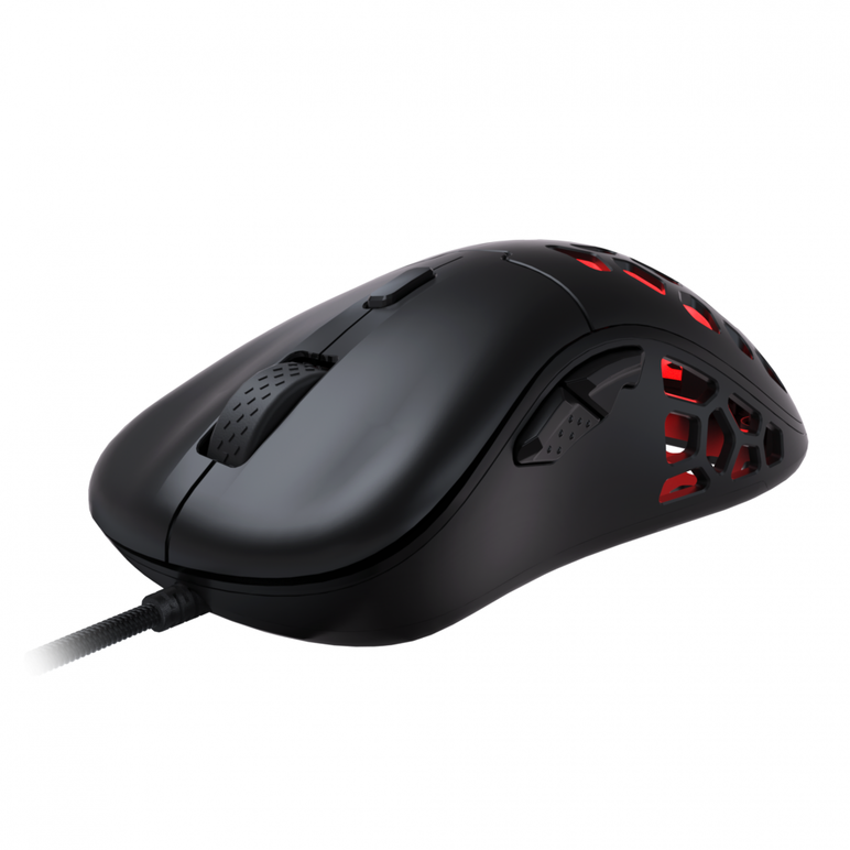 Mouse aoc gm510b, ergonomic, usb 2.0, 16000dpi, 6 butoane, rgb, 1.8m, negru,  Mouse | electropc.ro