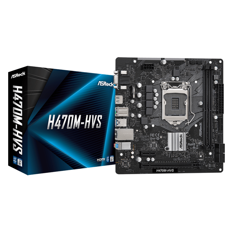 Placa de baza asrock h470m-hvs, socket 1200,  Placi de baza | electropc.ro