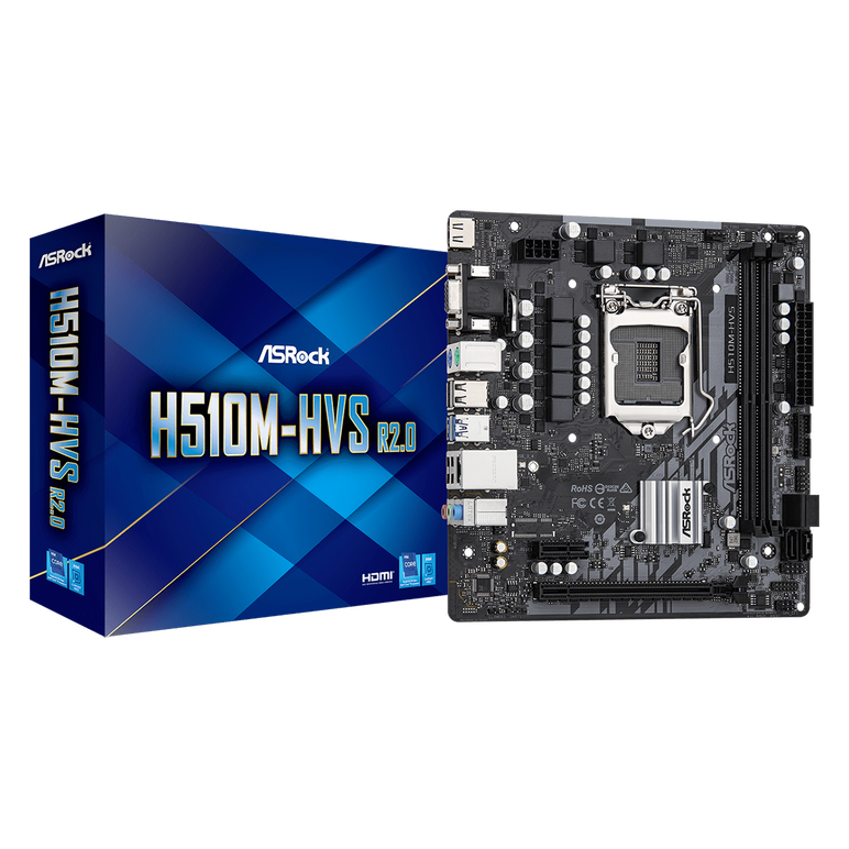 Placa de baza asrock h510m-hvs r2.0, socket 1200,  Placi de baza | electropc.ro
